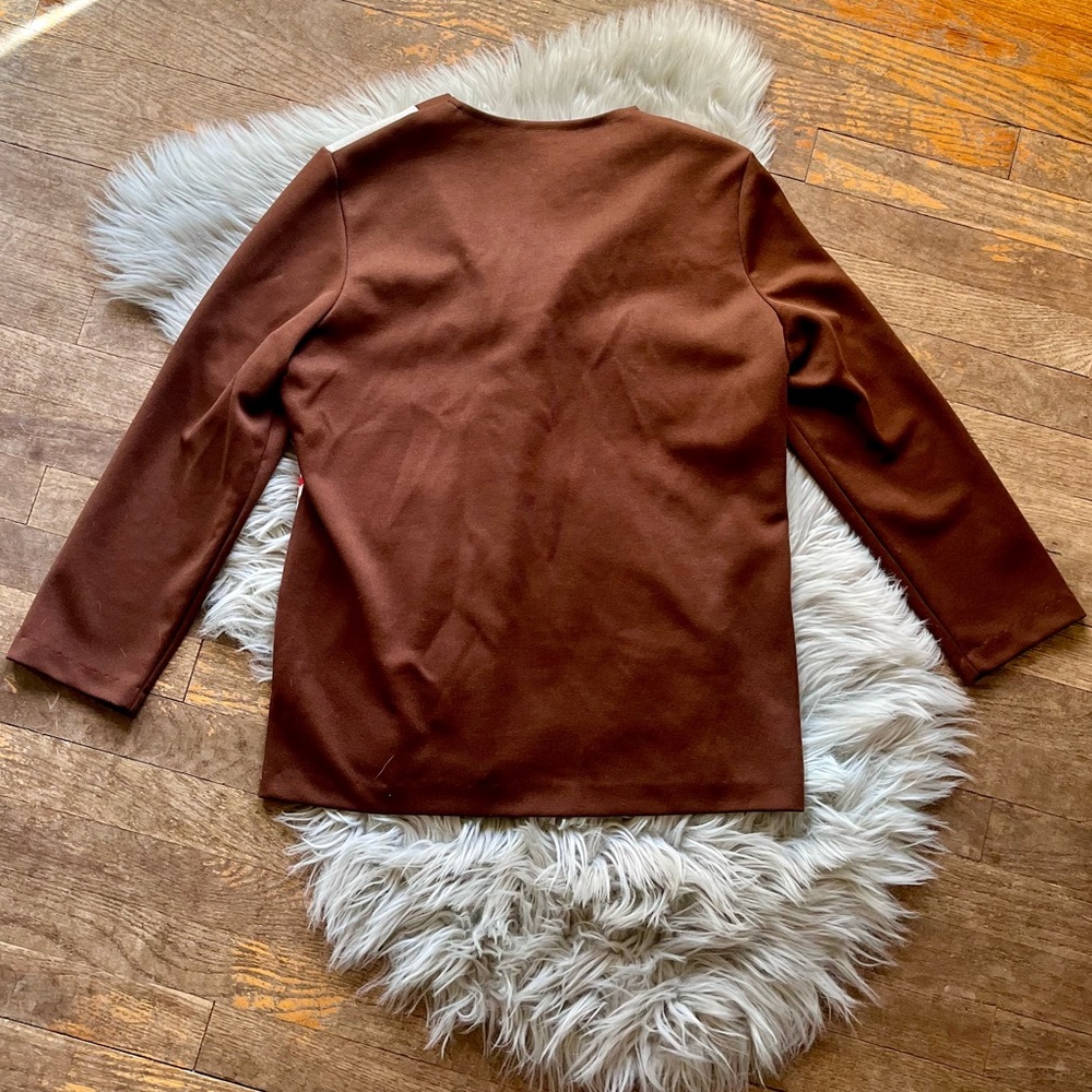 70s Geometric Lounge Cardigan - Picture 3 of 3